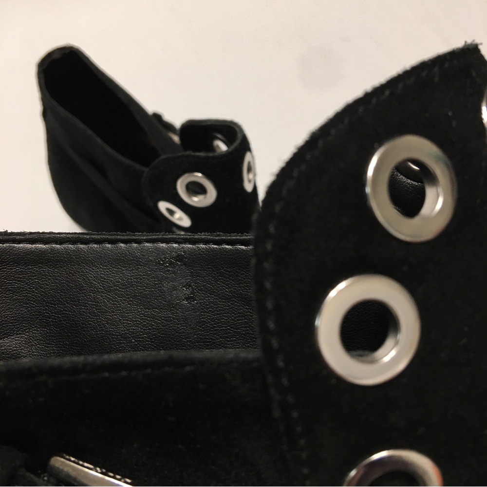 Sam Edelman Black Suede Studded Boots - Picture 14 of 15
